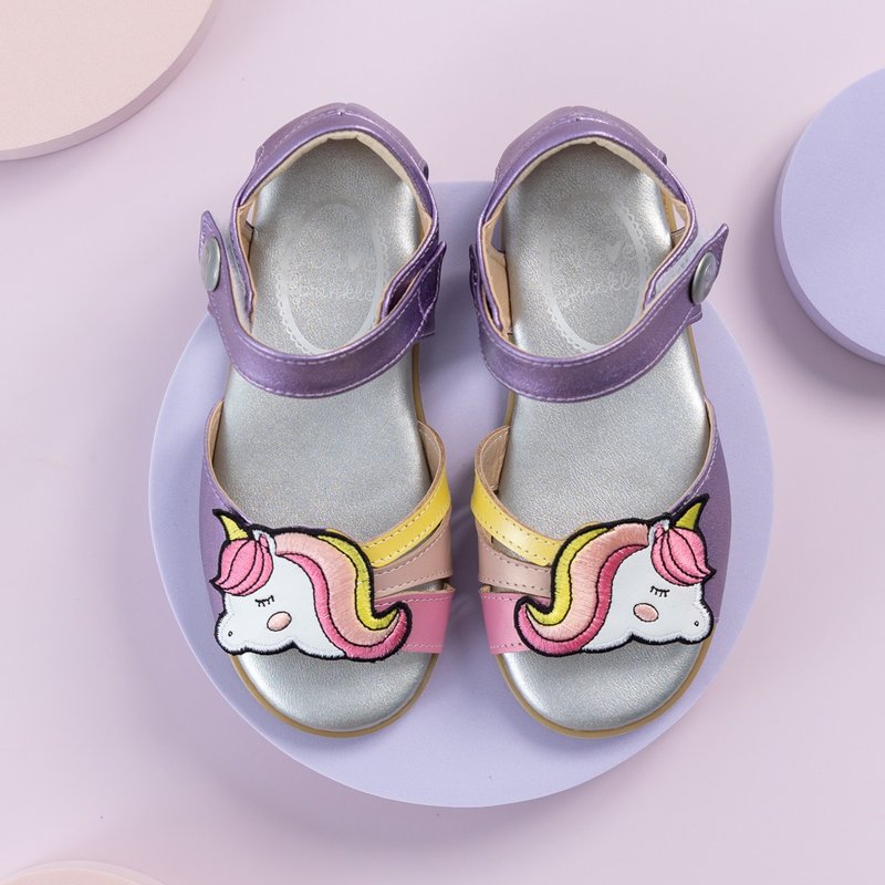 Ida Unicorn Fantasy Purple Sandals - Kids' Shoes - Other Materials 