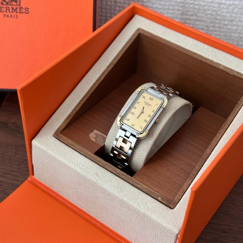 HERMÈS 愛馬仕 Croisière Jour CR1 240 復古 金 石英腕錶 - 女錶 - 其他金屬 黃色
