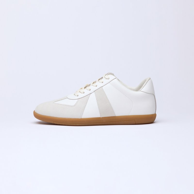 Classic Genuine Leather German Training Shoes (G02 White) - Women's Casual Shoes - Genuine Leather 