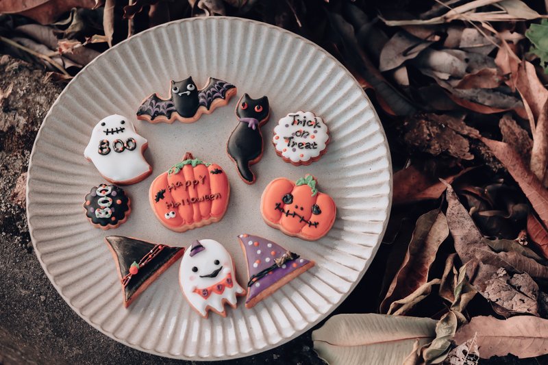 【Halloween】Trick or Treat Frosted Cookies Marlene Lollipops - Handmade Cookies - Fresh Ingredients 