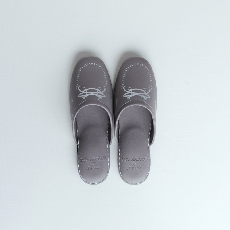 CLOAKROOMS OF .Fuller 室內拖鞋 帆船MOCASIN -灰銀 - 室內拖鞋 - 人造皮革 銀色