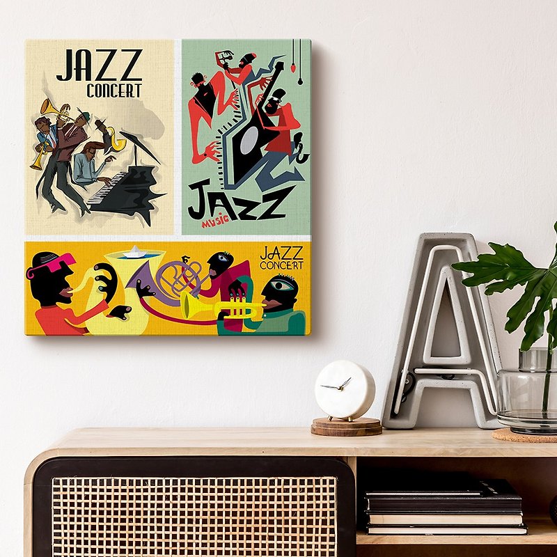VisualSonic Bluetooth Artwork Speaker- Jazz Concert - Speakers - Wood Multicolor