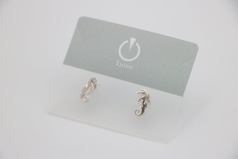 seahorse earrings - ต่างหู - เงินแท้ 