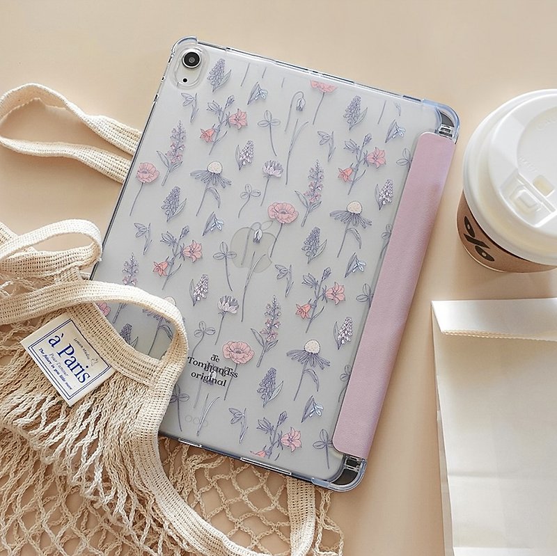 【FlowerBox vol.34】Transparent Matte Book Style iPad Case - อื่นๆ - ซิลิคอน 