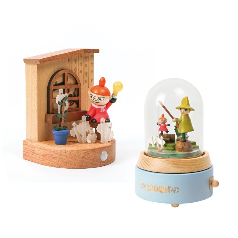 【Little My】 Snufkin Music Box & Little My Sensor Light - Items for Display - Wood Multicolor