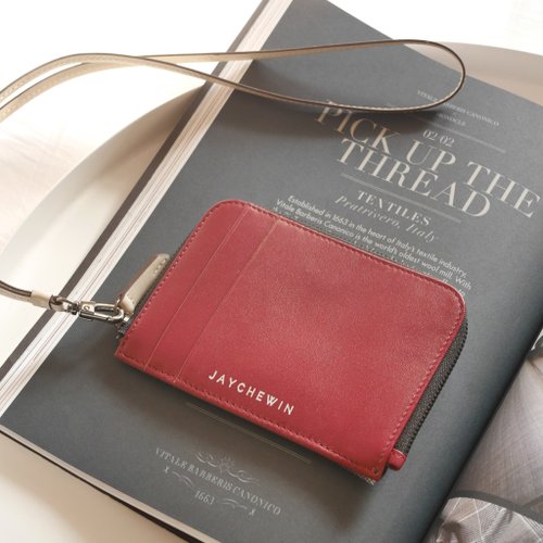 JAYCHEWIN 泰國包 錢包短夾 錢包 Flat Wallet 短皮夾 / Burgundy Red