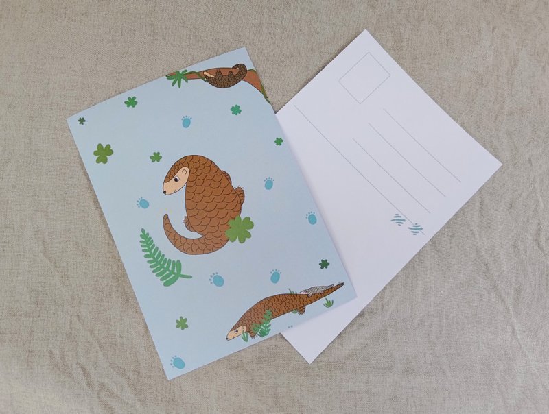 Pangolin postcard - Cards & Postcards - Paper Blue