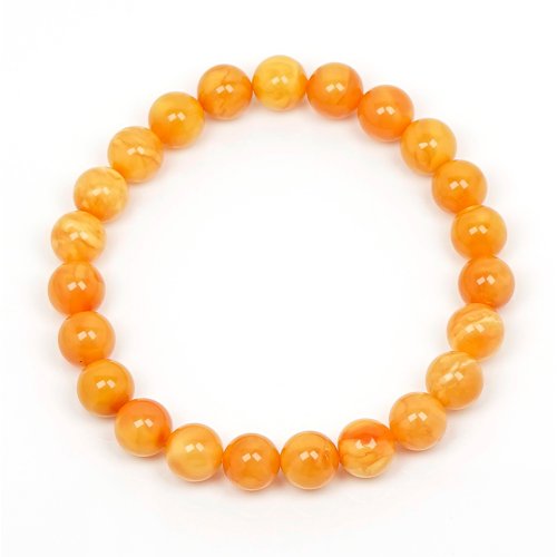 正佳珠寶 Gemsrich Jewelry 【正佳珠寶】蜜蠟琥珀 頂級花蜜蠟 7.8-8.3mm 花蜜蠟手珠