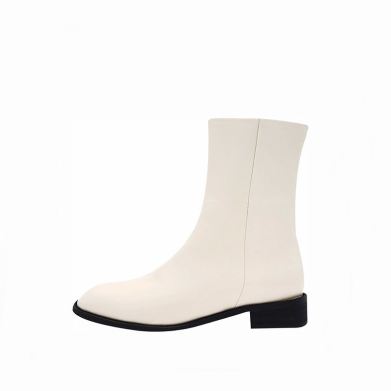 SPUR Herons Square AnkleBoots RA8002 IVORY - 女短靴/中筒靴 - 人造皮革 白色