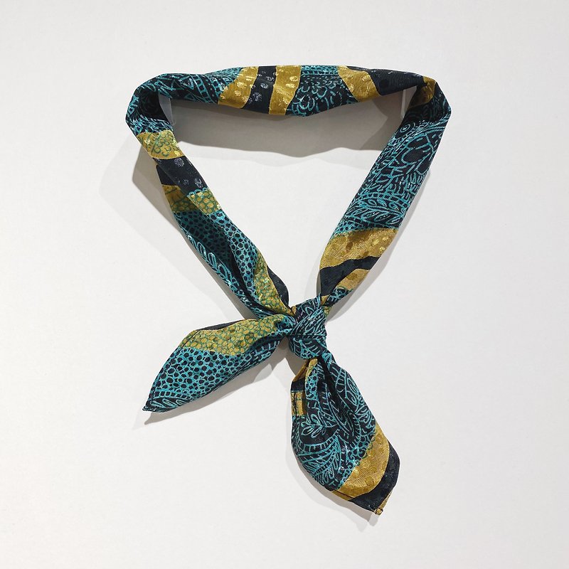 Retro scarf - Scarves - Polyester Green