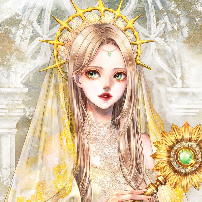 Tarot card The High Priestess Stickers (8color) - 貼紙 - 紙 