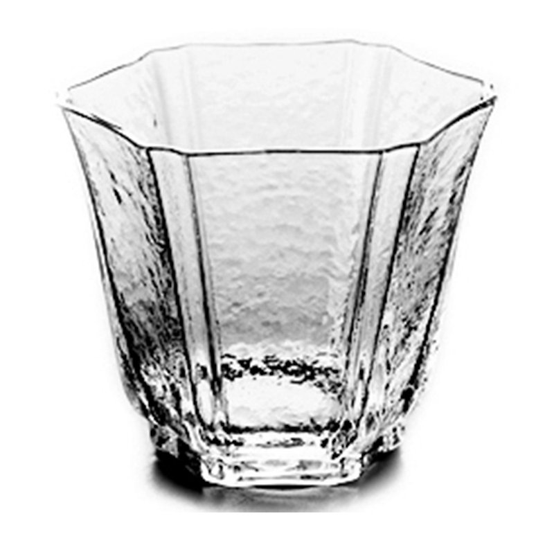 ガラス六角形スノーカップ - 急須・ティーカップ - ガラス 透明