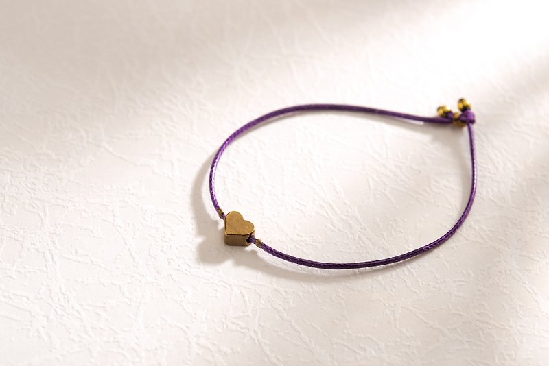 Charlene Handmade Wristband - Bracelets - Other Metals Purple