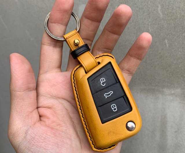 Buttero Leather car key case, car key cover, VW Volkswagen - Shop