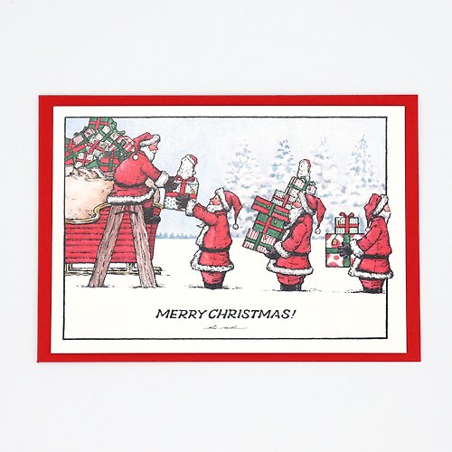 kei-illustration MERRY CHRISTMAS! グリーティングカード&封筒セット