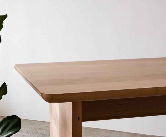 メープル無垢材 デスク 二人用ダイニングテーブル メープル無垢材 デスク 二人用ダイニングテーブル