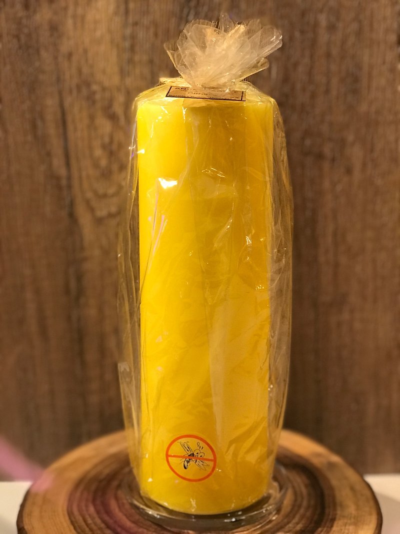 驅蚊香茅洋燭 (Citronella) 120 hours - 香氛蠟燭/燭台 - 蠟 黃色