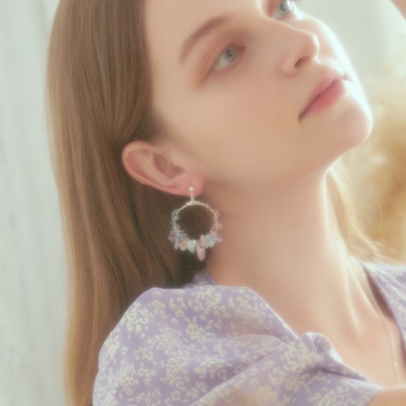 Cute candy resin earrings for gifts and personal use - ต่างหู - เรซิน สีใส