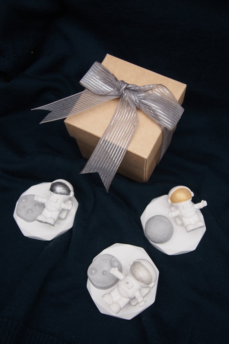 スペースマンムーンディフューザーセットディフューザー石ベースセレクションエリア-コズミックテーマシェイプディフューザー石 - アロマ・線香 - その他の素材 ホワイト