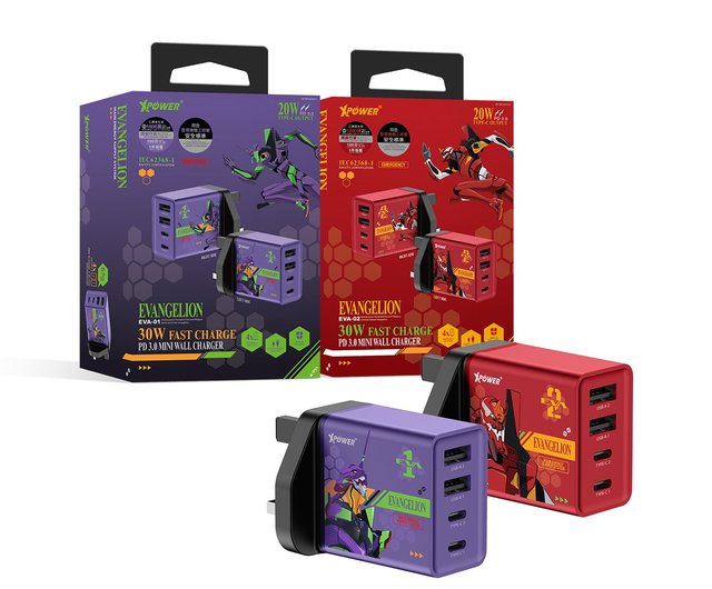 XPower x EVA Neon Genesis Evangelion WC30 30W 4-output PD