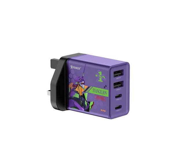 XPower×EVA 新世紀エヴァンゲリオン WC30 30W 4出力 PD急速充電器