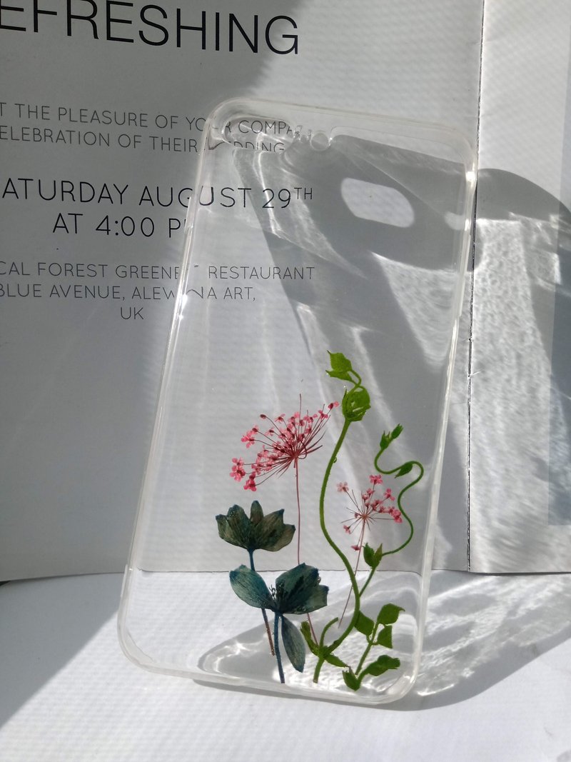 手作押花手機保護殼 ,典雅款 - 手機殼/手機套 - 塑膠 多色