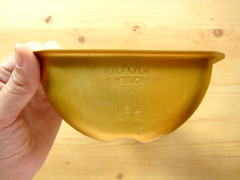 Finland FINNCROWN aluminum plated brass pound cake pan - เครื่องครัว - โลหะ สีทอง