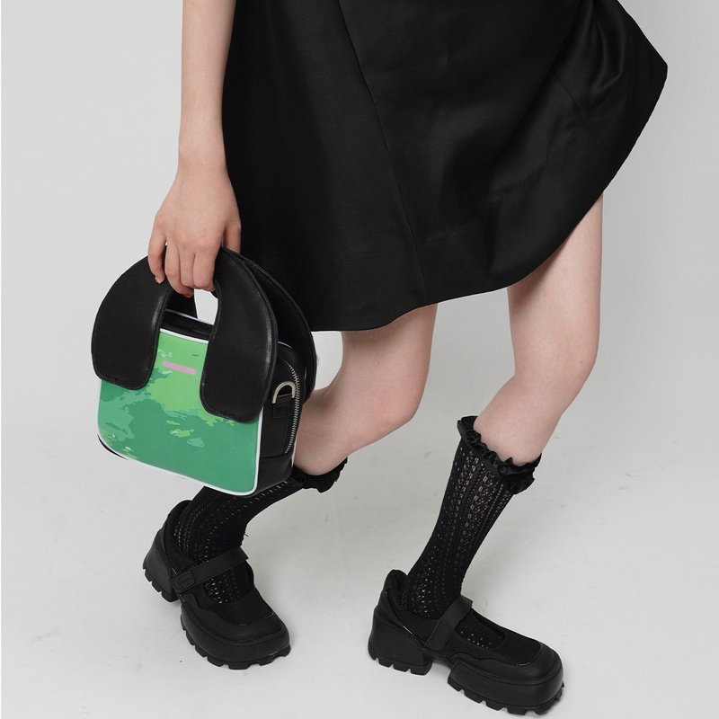 復活ワイルドセットオリジナルグラフィティヒットカラーステッチチェーンワンショルダーオールマッチポータブルメッセンジャーレディバッグ - トートバッグ・ハンドバッグ - 合皮 