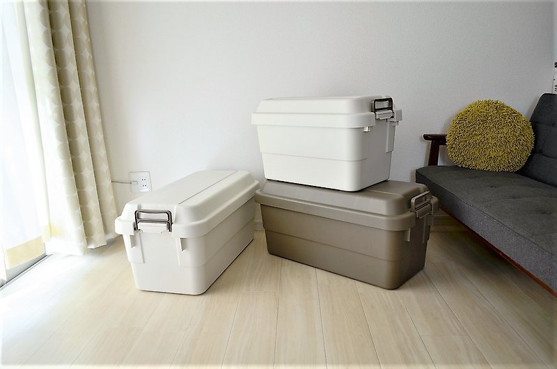 Japan TRUNK CARGO multifunctional environmental protection heavy-duty storage box 70L two colors optional - Storage - Plastic Multicolor