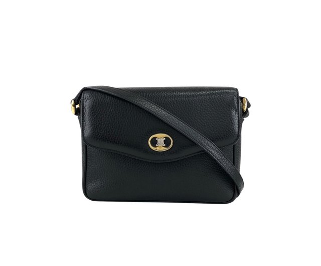 日本直送 名牌中古包 】CELINE セリーヌ ショルダーバッグ ブラック