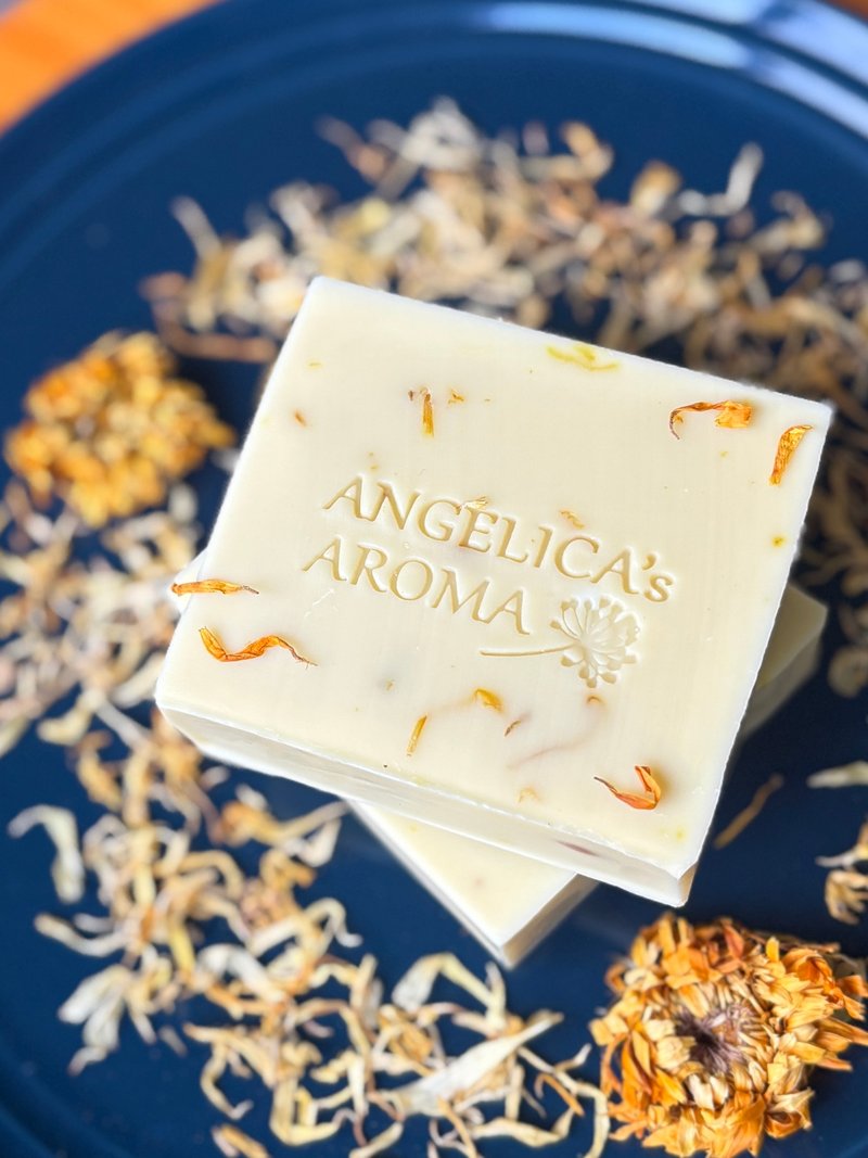 金盞甘菊乳木果皂 / Calendula & Chamomile Shea Butter Soap - 肥皂/手工皂 - 其他材質 橘色