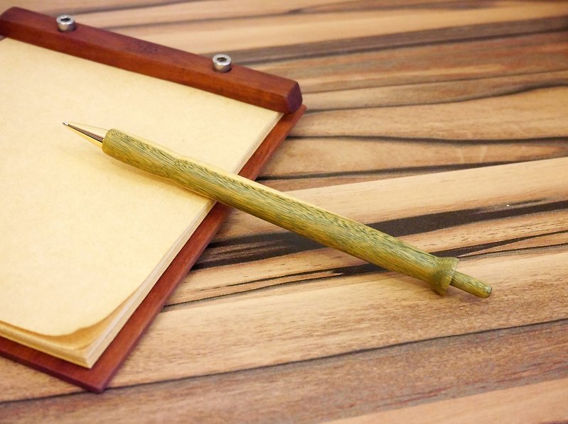 Wooden ball pen - ปากกา - ไม้ สีเขียว