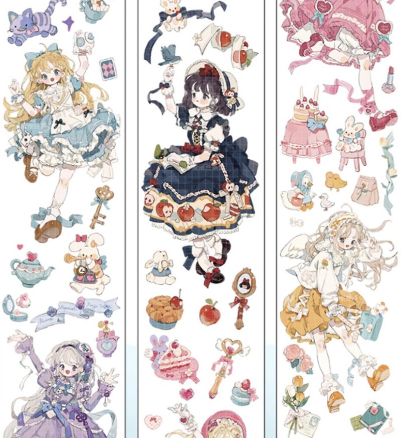 Sweet Fairy PET Washi Tape (Artist: Ordinary Puppy) - Washi Tape - Paper Multicolor