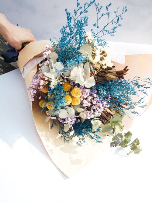 fleurir-duoduo朵朵時光 Fleurir朵朵時光 盛夏花園乾燥花花束情人節畢業快樂開幕花束