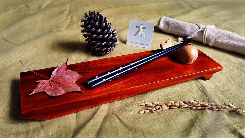 生ラッカー木製皿寿司料理スナックプレート秋塗料 - 皿・プレート - 木製 ブラウン