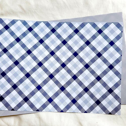 honne market Tartan checkered Gray 50sheets Design Paper (honne market)