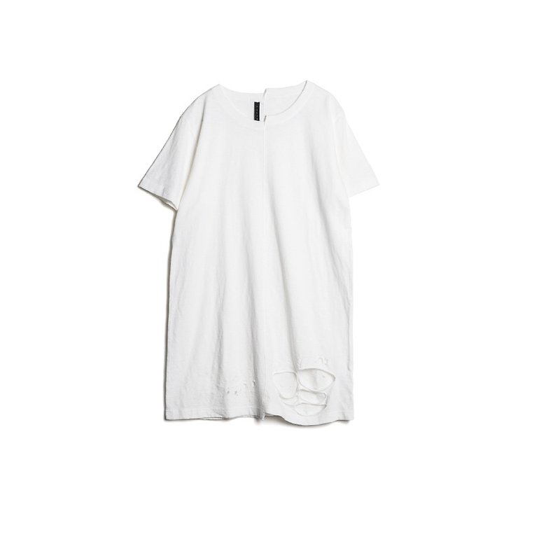 Unbalanced Tee - Men's T-Shirts & Tops - Cotton & Hemp White