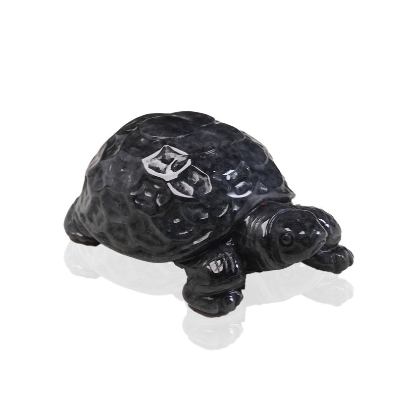 [Auspiciousness and Longevity] Black Chicken Jade Turtle Ornaments | Natural Burmese Jade A Grade Jade | Gifts - Other - Jade Black