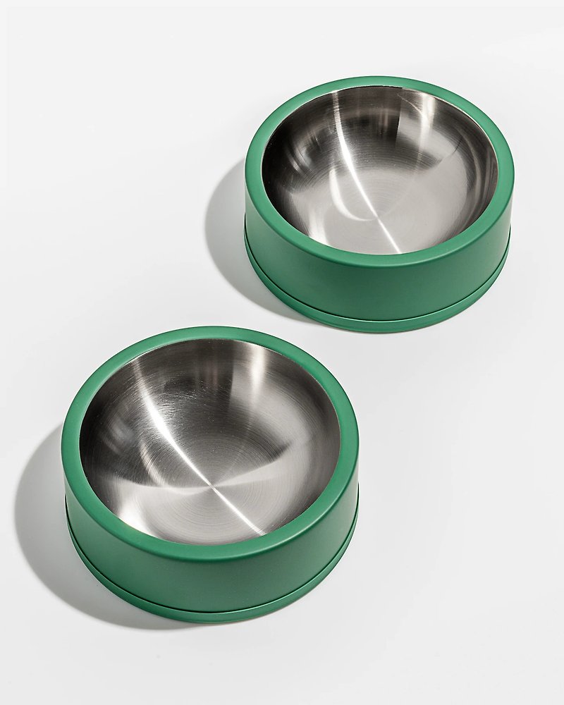 Wild One 不銹鋼食物碗－草綠 - 寵物碗/碗架 - 不鏽鋼 綠色