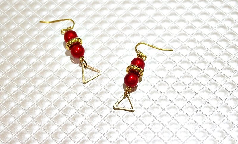 Alloy*Hanging*_hook earrings➪Limited X1 - Earrings & Clip-ons - Other Metals Red
