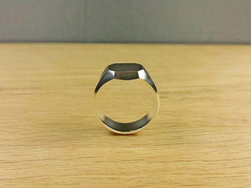 心匠藝造 八角對戒-男款
