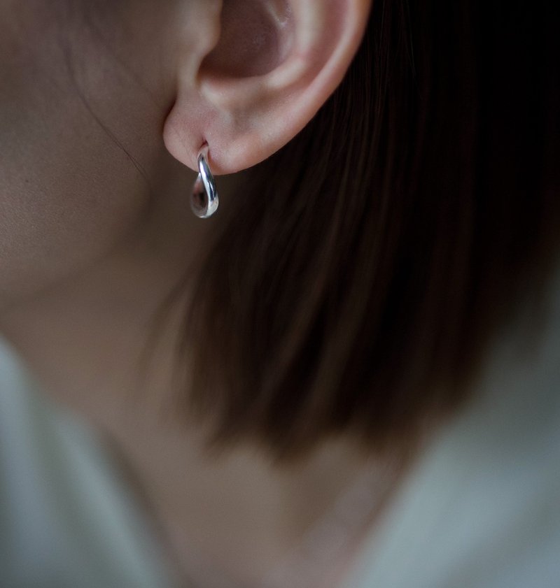 A Sea in the Forest Sterling Silver Earrings - สร้อยคอ - เงินแท้ ขาว