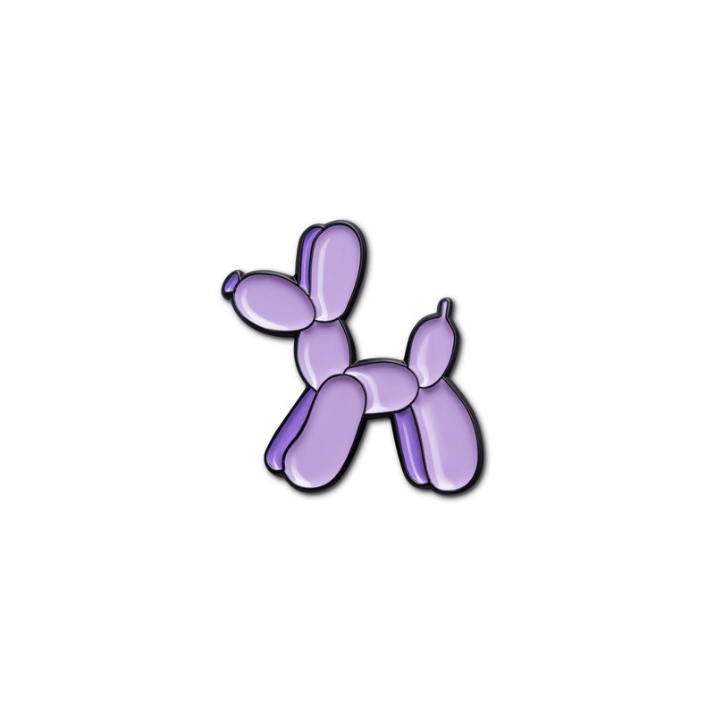 Enamel Pin Balloon Dog - 徽章/別針 - 琺瑯 紫色
