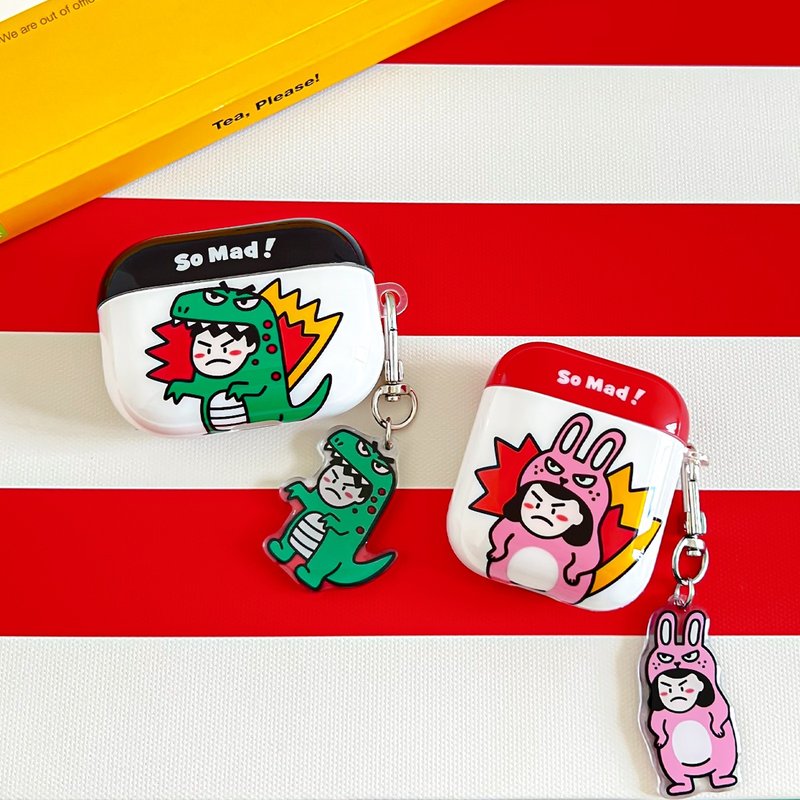 AUG8 STORE 恐龍&兔兔 AirPods保護殼 耳機保護套 - AirPods/耳機保護套 - 塑膠 