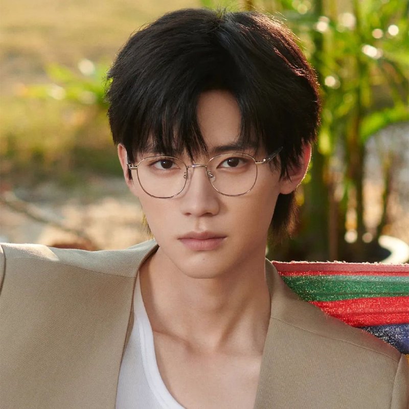 Latemon LA-52414 Metal Boston Frame Glasses - Endorsed by Zhou Yiran - Glasses & Frames - Other Metals Black