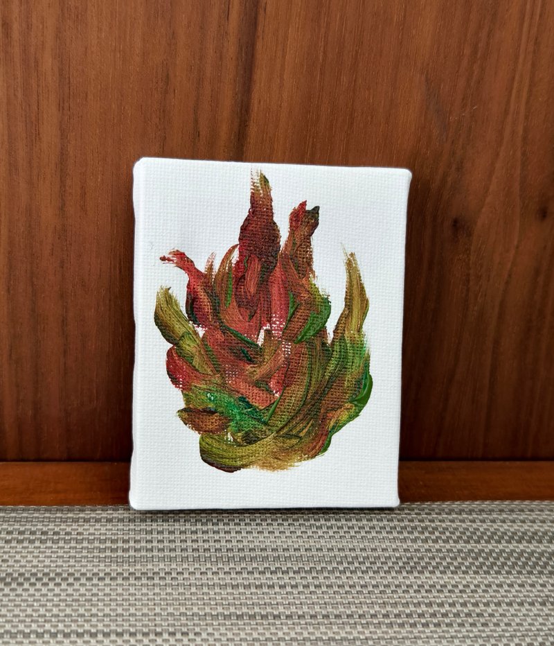 火龍果/迷你掛畫/無框畫/壓克力水彩畫/裝飾畫/蔬果畫 - 海報/掛畫/掛布 - 棉．麻 