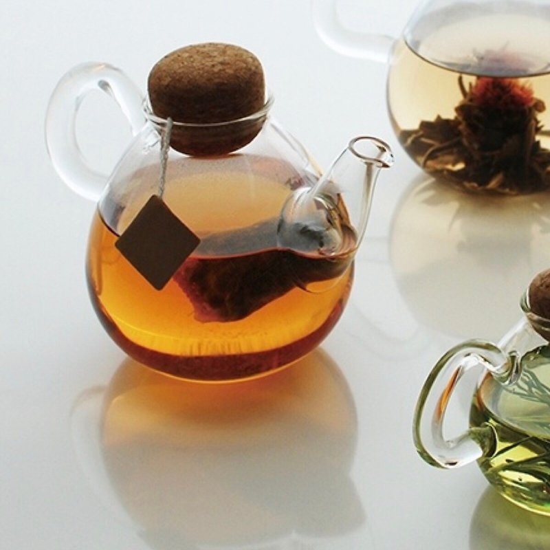 Japan KINTO PLUMP glass pot 150ml / 450ml - Teapots & Teacups - Glass Transparent
