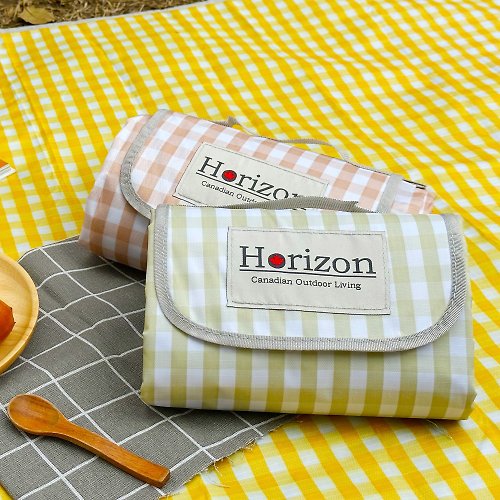 Horizon 台灣獨家代理 法式格紋加大款 | 輕便防潮網美野餐墊、地墊 200x200cm