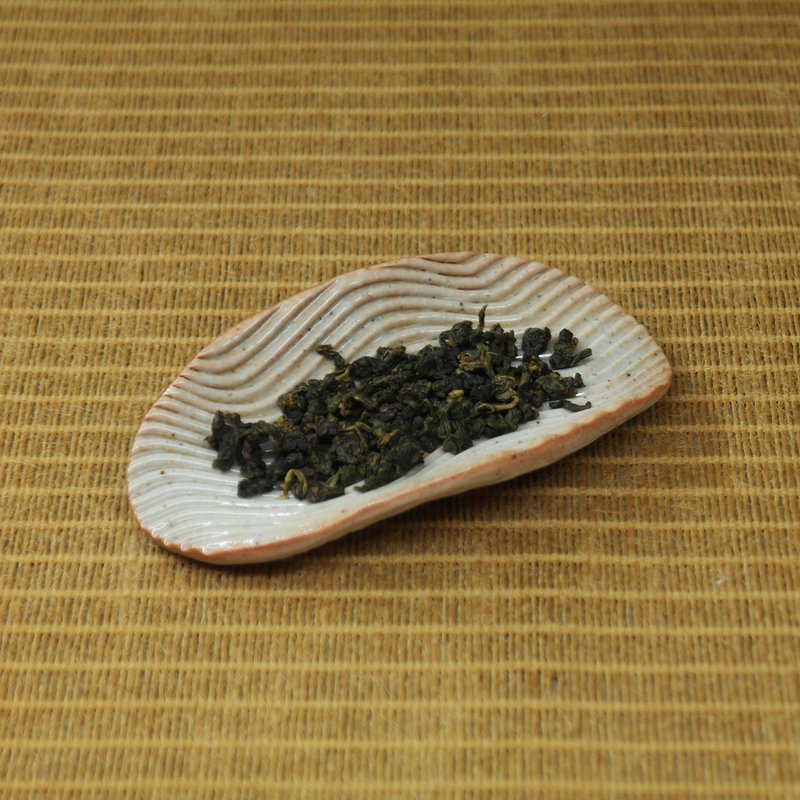 蘇打釉川紋茶則 手作陶藝 茶道具 - 茶壺/茶杯/茶具 - 陶 白色