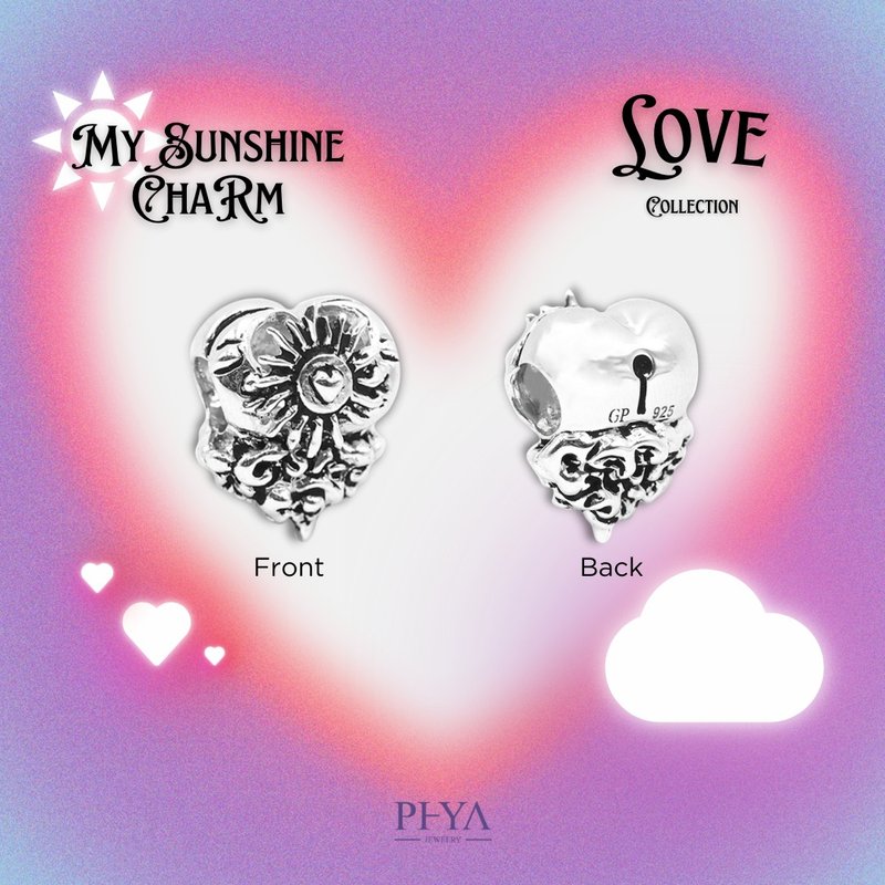 PHYA GP My Sunshine charm, genuine My Sunshine Silver charm - Bracelets - Sterling Silver 